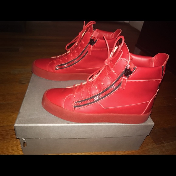 Giuseppe Zanotti doublezip hightop leather sneaker - Picture 2 of 6